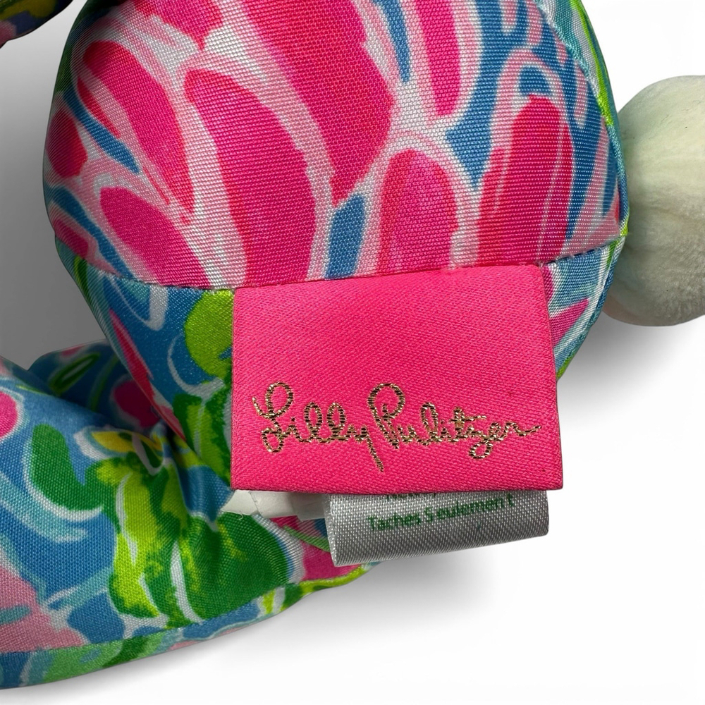 Lily Pulitzer Plush Floral Bunny Rabbit Stuffed Animal - Picture 5 of 5